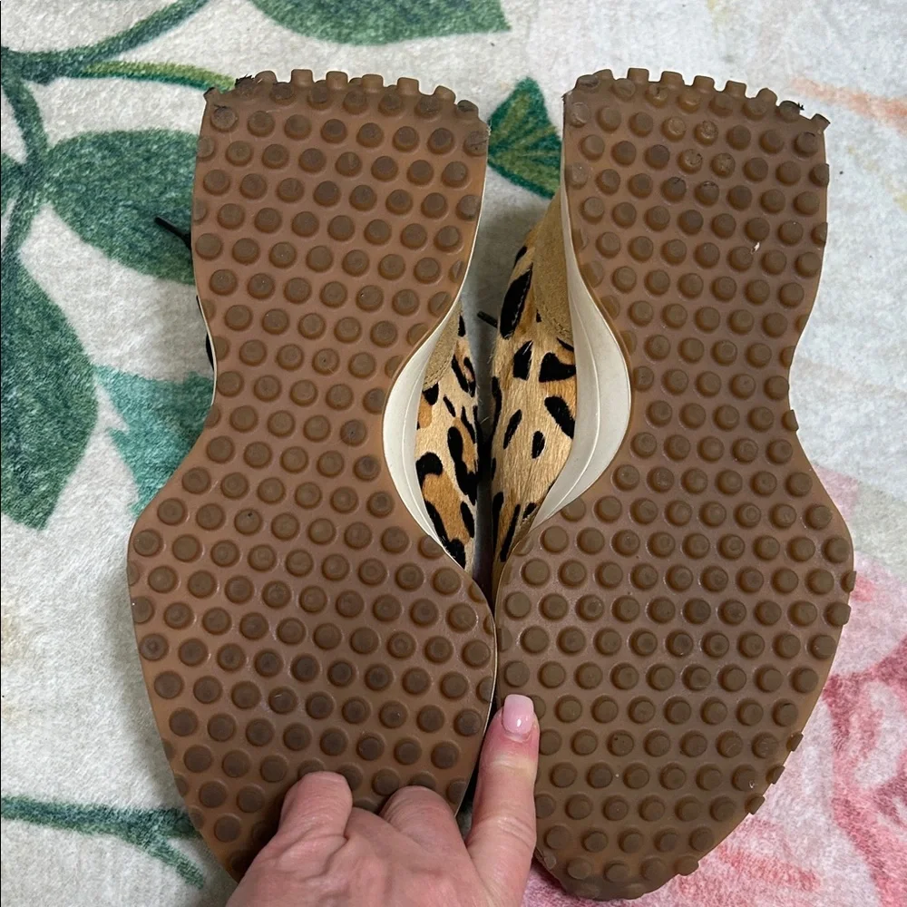 Steve Madden Tan and Black Leopard Women's Sneakers NWOT